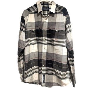 Rough Stock Western Pearl Snap Button Down